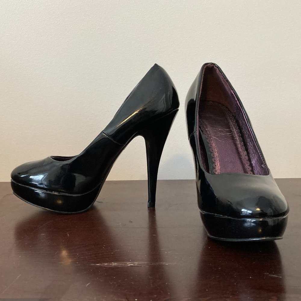 SDS Black Patent Stiletto 39 (8.5 US)
